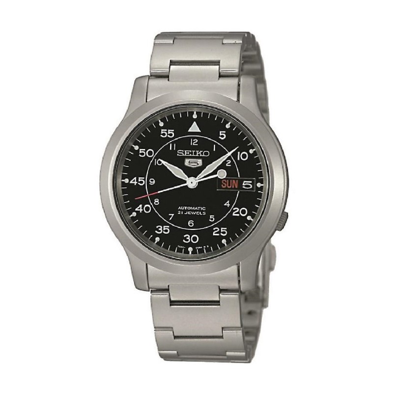 Seiko Men's 5 Automatic Silver Stainless Steel Band Watch SNK809K1 | Shopee  Malaysia