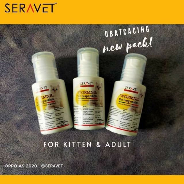 ubat cacing kucing (seravet)  Shopee Malaysia