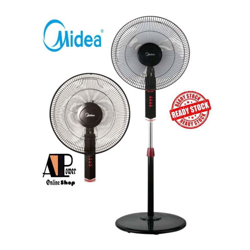 Midea 3 Blade 16 Stand Fan Mf 16fs10n Shopee Malaysia