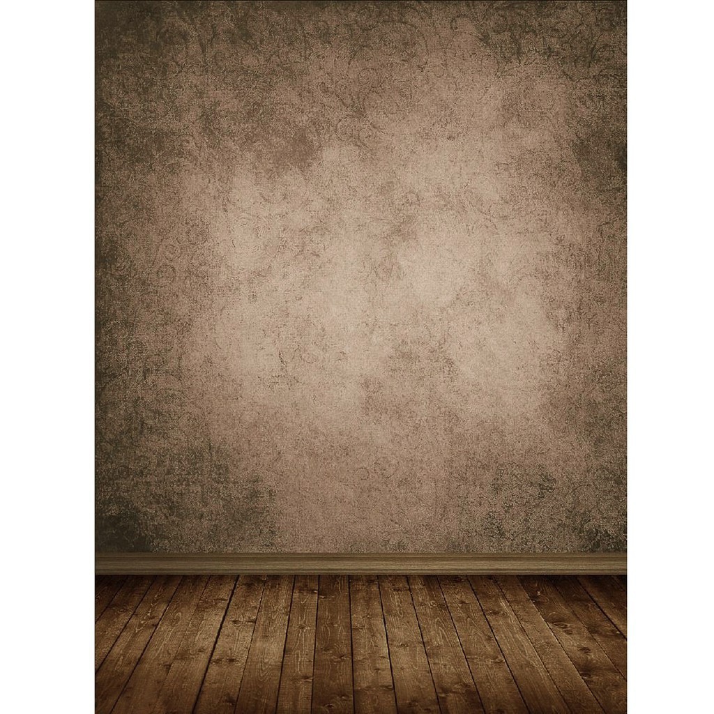 New 3c 5x7ft Brown Wood Floor Vinyl Backdrop Studio Photography