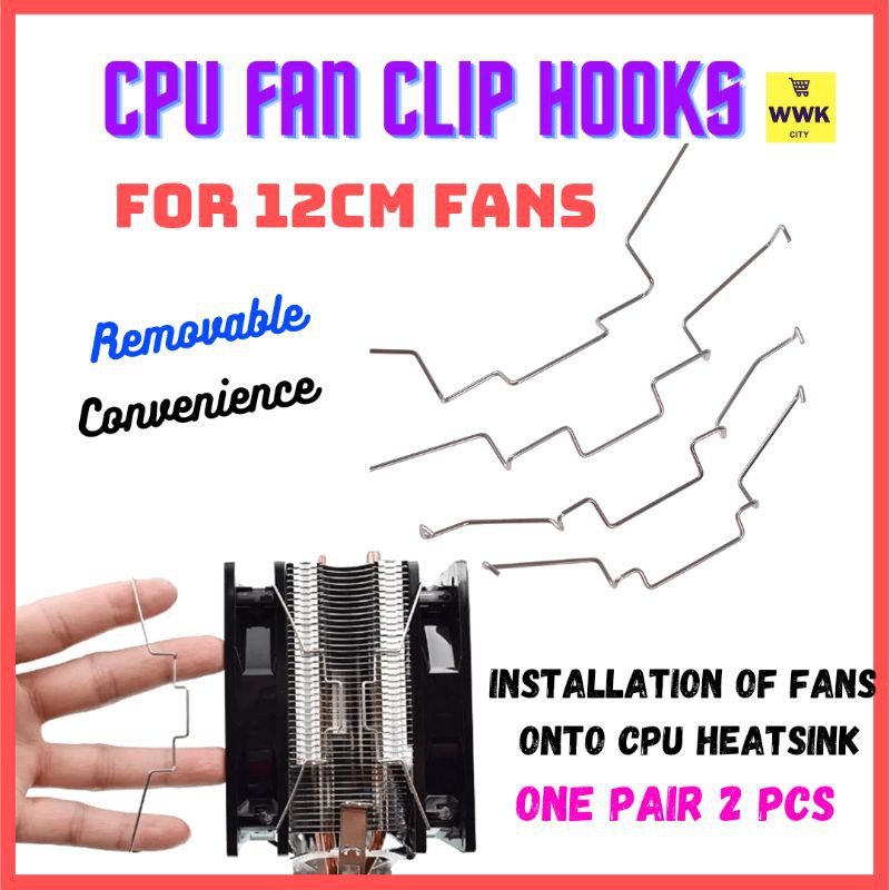 CPU Fan Clip Hooks for installation CPU Fan on Heatsink Cooler Tower
