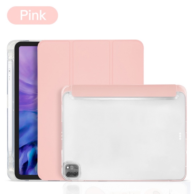 shopee: Slim Soft Silicone Casing For iP Air 5 4 2 1 7 8 9 Pro 2020/2021 Mini 6 Flexible Back Case Cover with Pencil Holder (0:3:Color:Pink;1:4:Model:Mini 6 8.3'')