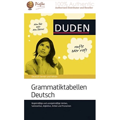Duden Grammatiktabellen Deutsch (German Edition) : 9783411042258 ( 100% ...