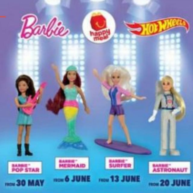 mcdonalds happy meal toys barbie