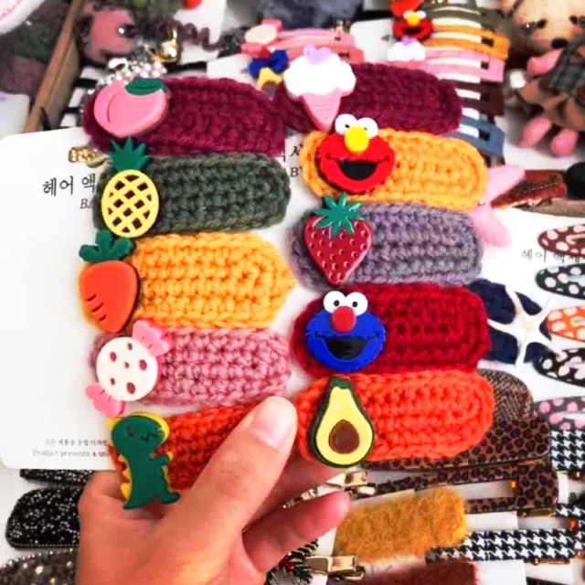 Handmade Crochet hair clip | Shopee Malaysia