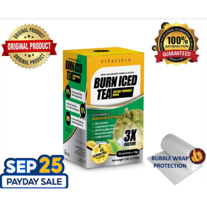 ORIGINAL ️ Avenys Burn Iced Tea Vitalicia Orange Juice Detox Free