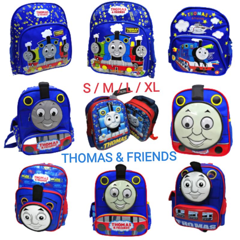 Thomas & Friends Backpack Kid bag School Travel Backpack Beg Sekolah Thomas Toy Train Beg Budak Kid Backpack