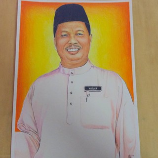 Lukisan Potret Pensel Warna | Shopee Malaysia