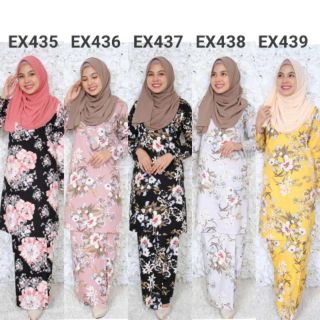  Kurung  Moden Cotton  EX 400 500 Baju  Kurung  Moden English  