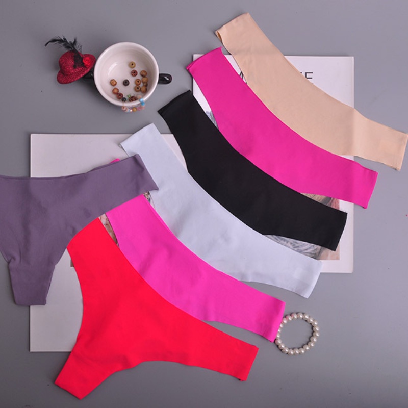 Hot Silk Sexy Women Thongs G String Seamless Panties Female Underwear