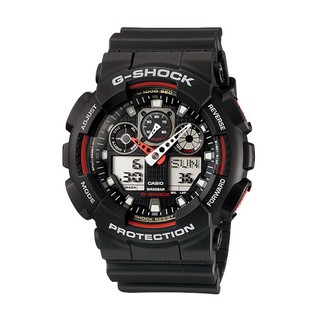 g shock ga 100 black red