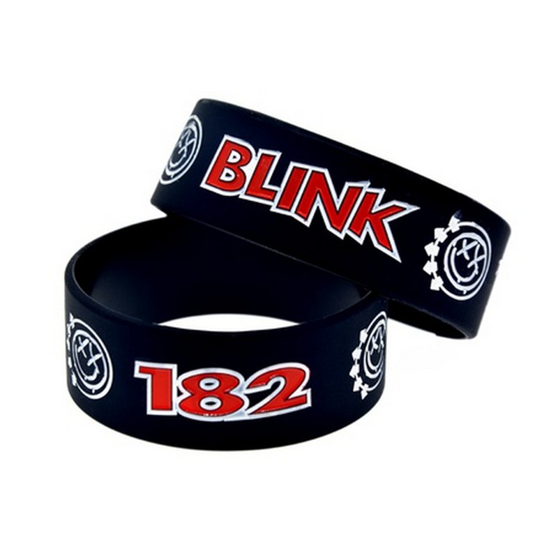 Blink 182 Rock Band souvenir Silicone Rubber Wristband Gel bracelet ...