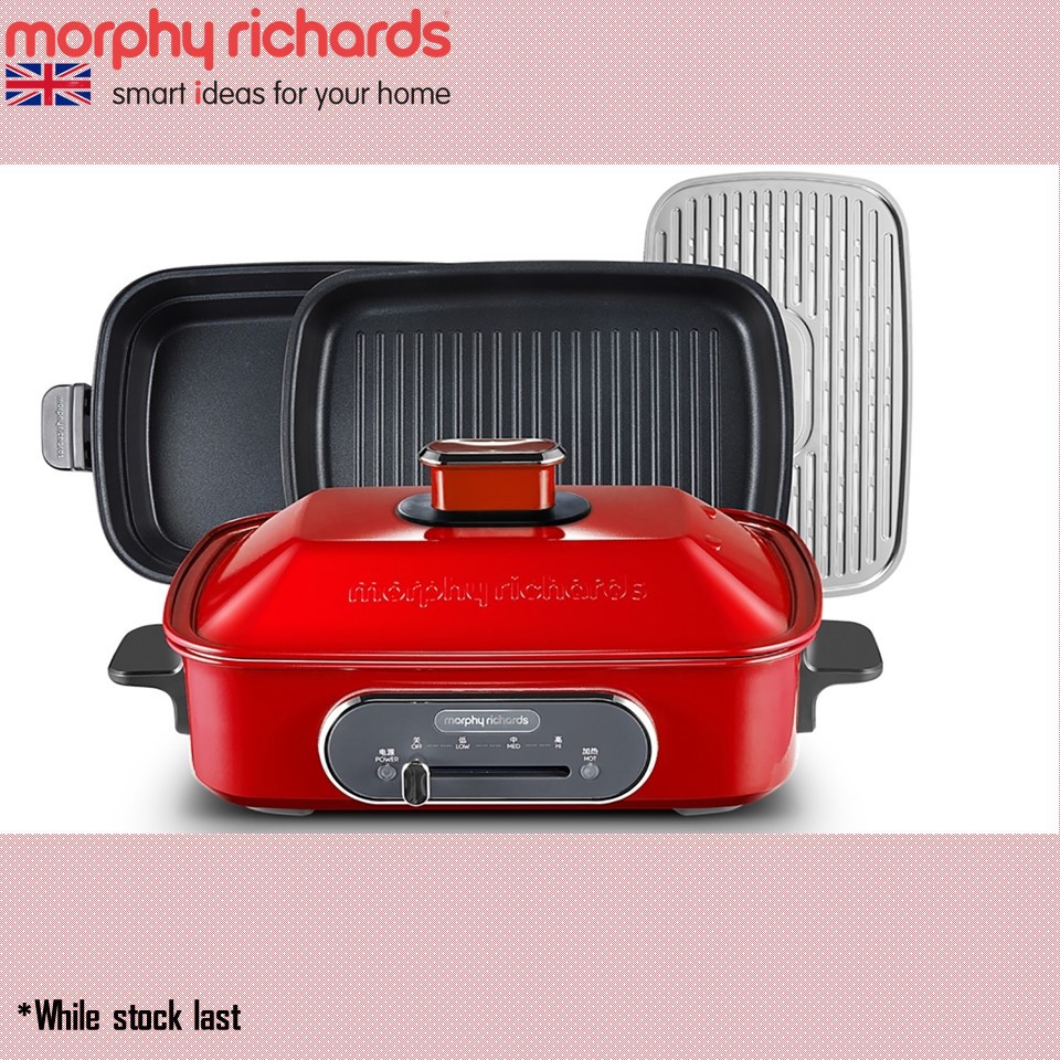 Morphy Richards 3 in 1 Multi Cooker Pot 562010(Red) | Shopee Malaysia
