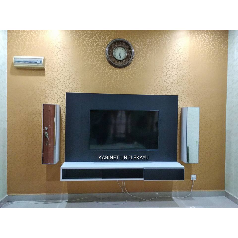 INSTALLMENT Wall mount modern floating tv cabinet ...