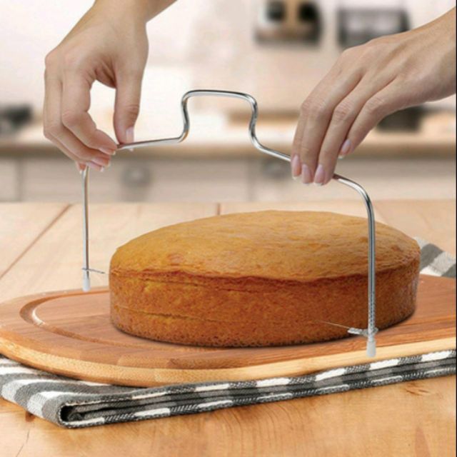 🇲🇾 STAINLESS STEEL Wire Slicer Cake Cutter Bread Cutting Leveller Decorating Divider Slicer Tool