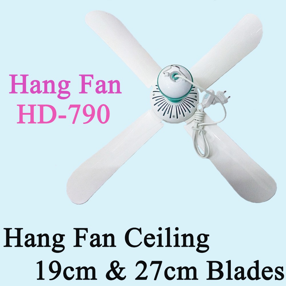 Mini Hanging Light Weight Ceiling Strong Wind Fan Shopee Malaysia