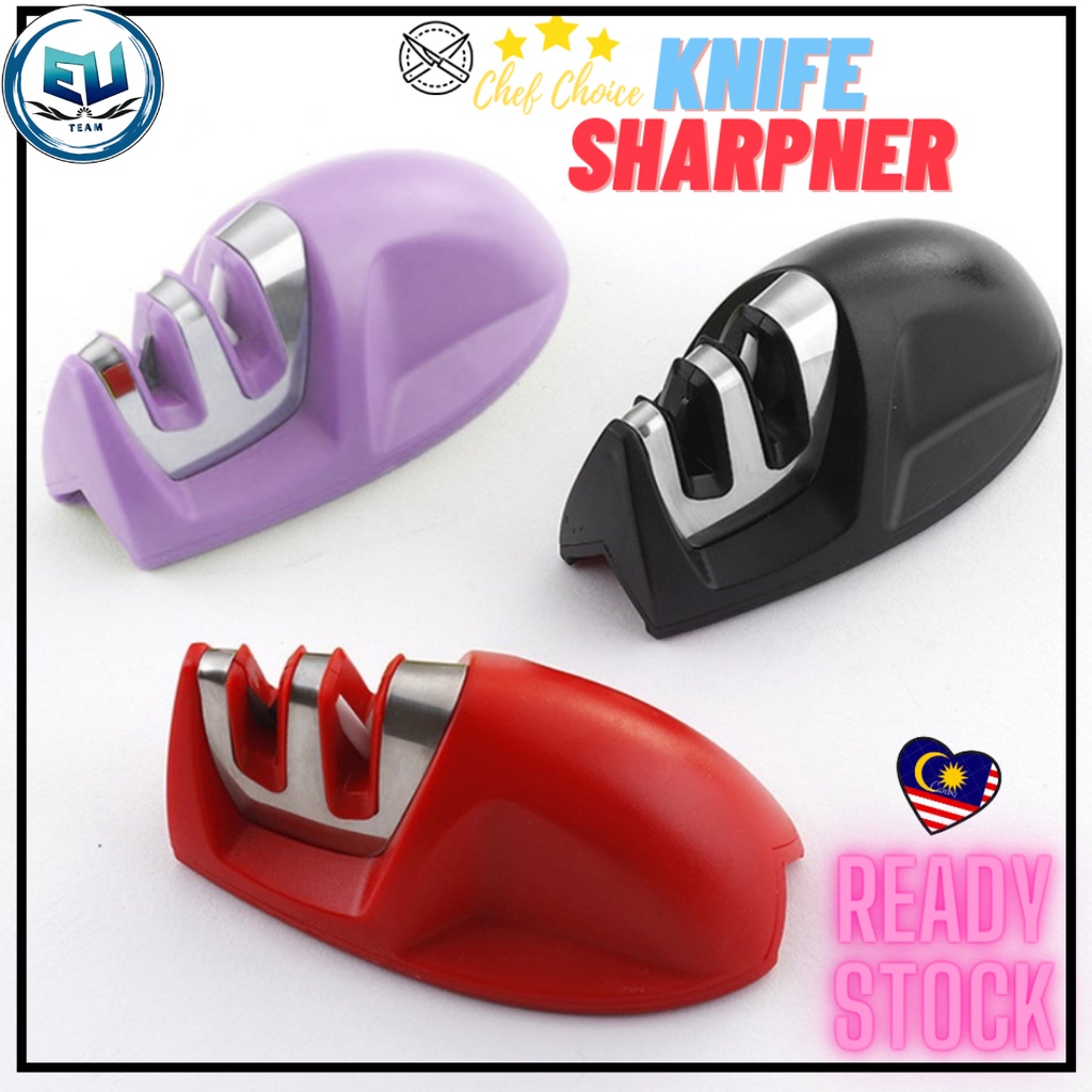 ⭐⭐⭐Chef knife Sharpener, Two-stage, Ceramic Knifes Kitchen Knife Quick Sharpener ABS+TPR Material 9.5*5.2*4.1cm | MISS