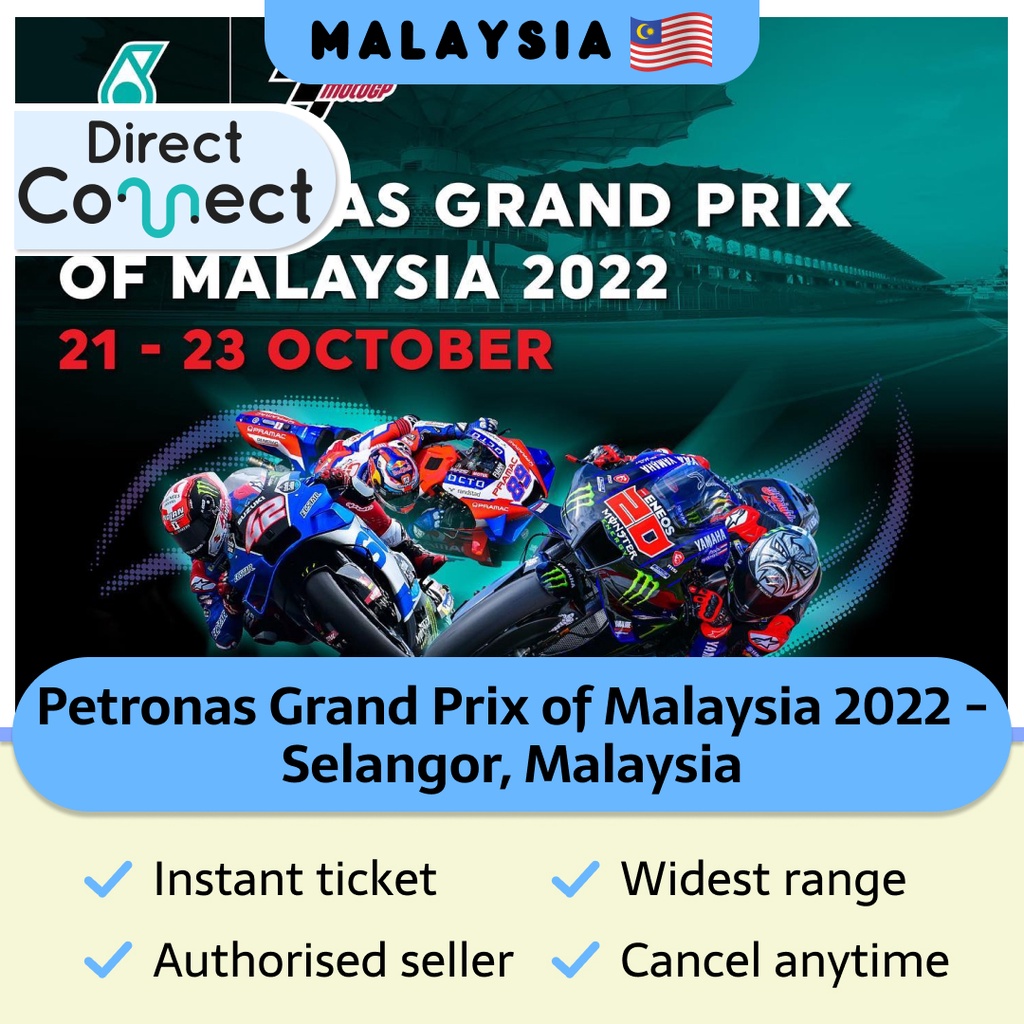 Petronas Grand Prix Malaysia Selangor MotoGP Circuit Racing Attraction Ticket Voucher Family