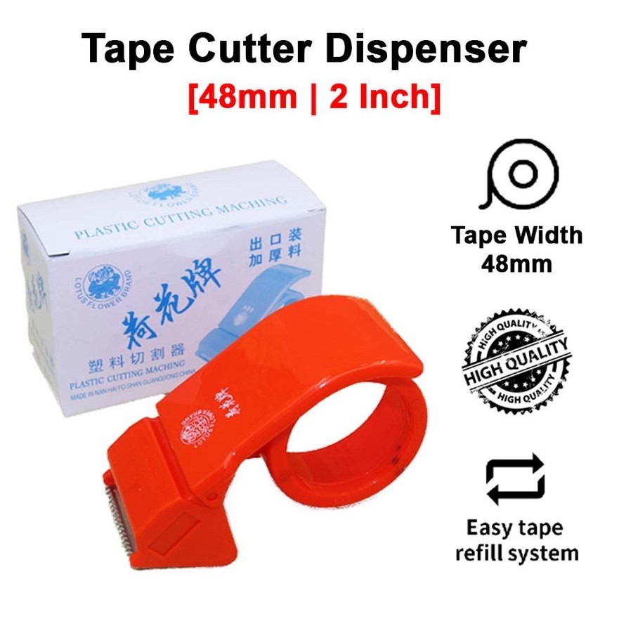 Tape Cutter Dispenser ( 48mm , 2 Inch Tape ) Shopee Malaysia