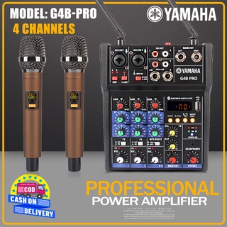 YAMAHA G4B-PRO Professional Audio Mixer 4 channel small mixer Built-in ...