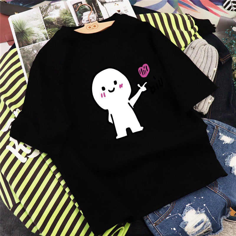 Pure Cotton Ins Loose Sleeved T Shirt For Girls 2020 New Cute Versatile T Shirt Half Sleeved Blouse For Girls Students Summer Top Shopee Malaysia,Simple Tattoo Designs For Girls On Neck