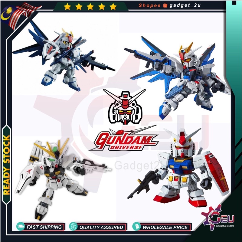 [Ready Stock]SD Gundam BB Warriors action figurine SD Gundam BB 版拼装模型