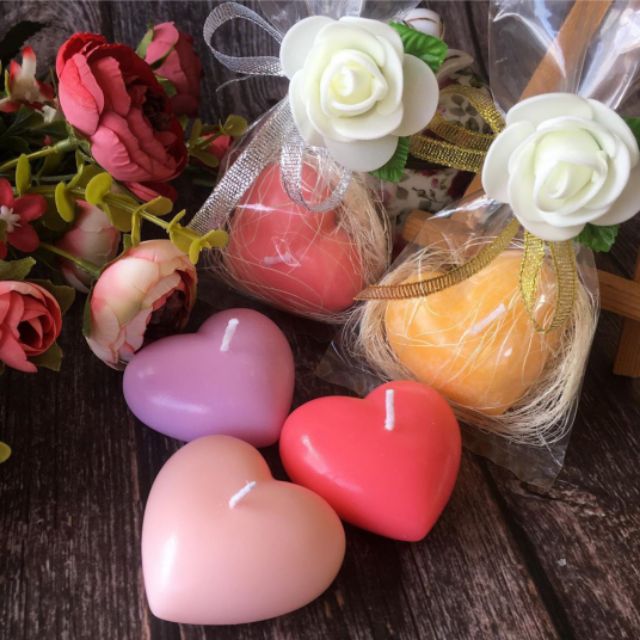 Door Gift Birthday Gift Valentines Day Gift Wedding Gift Scented Candle Heart Shaped Diy Shopee Malaysia