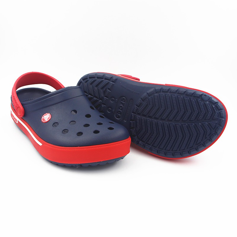 dark red crocs