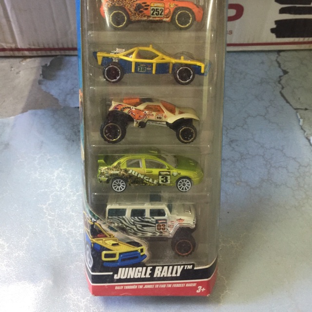 hot wheels jungle rally 5 pack