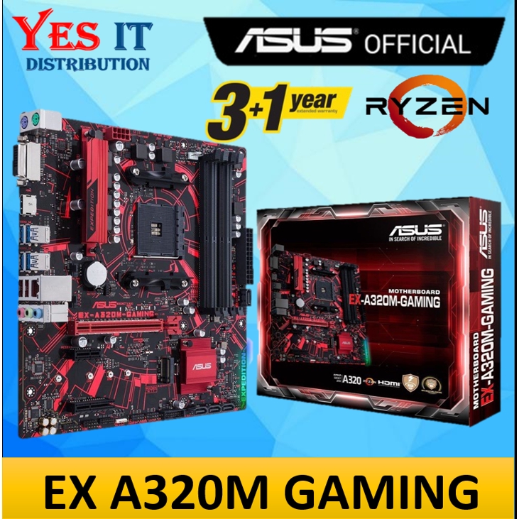 Asus EX A320M Gaming MICROATX A320 AMD AM4 Socket Motherboard ( EX