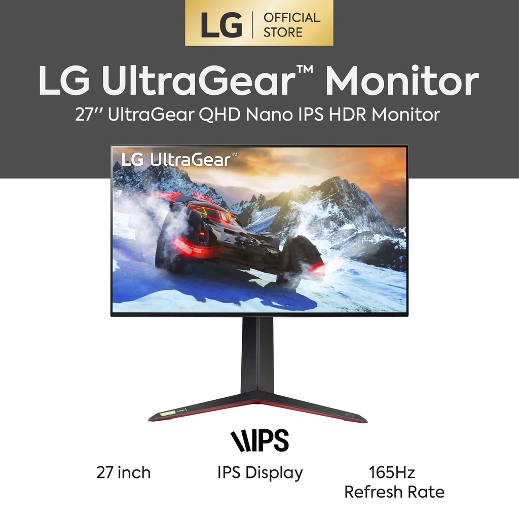 LG 27" 27GP850 UltraGear QHD HDR400 Nano IPS 1ms 180Hz G-Sync FreeSync ...