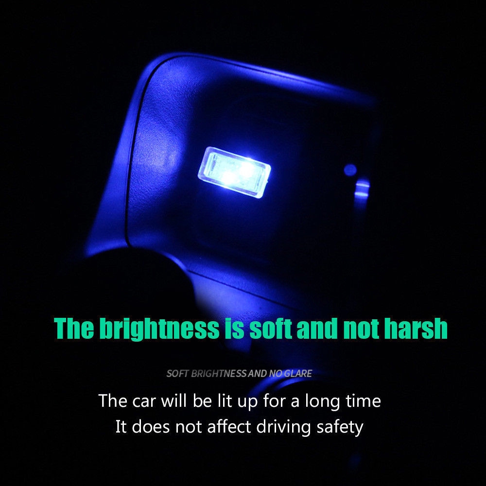 Lampen Leds Furs Auto L1487 Mini Usb Blue Led Car Interior