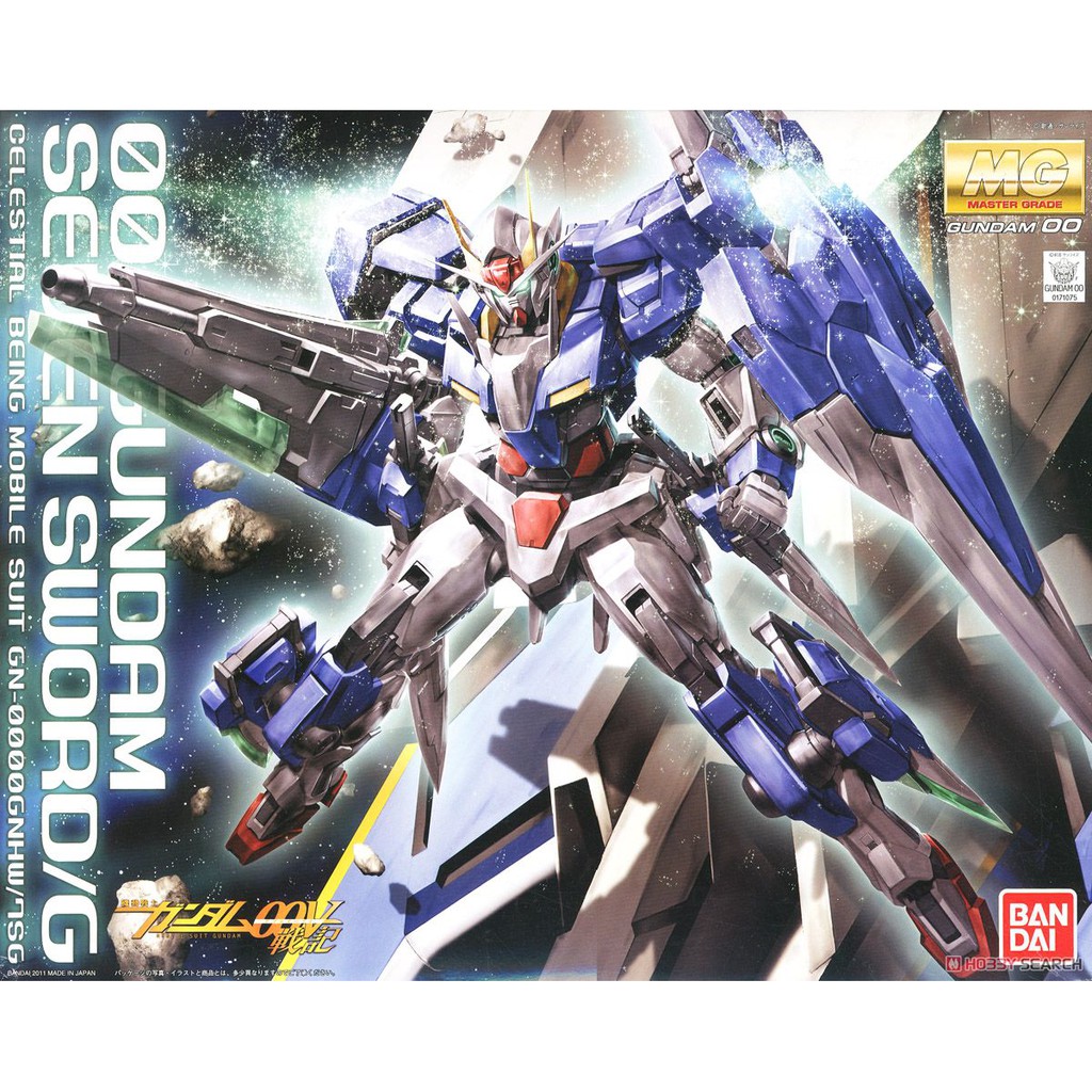 Gn 0000 7s 00 Gundam Seven Sword G Mg Gundam Model Kits Shopee Malaysia