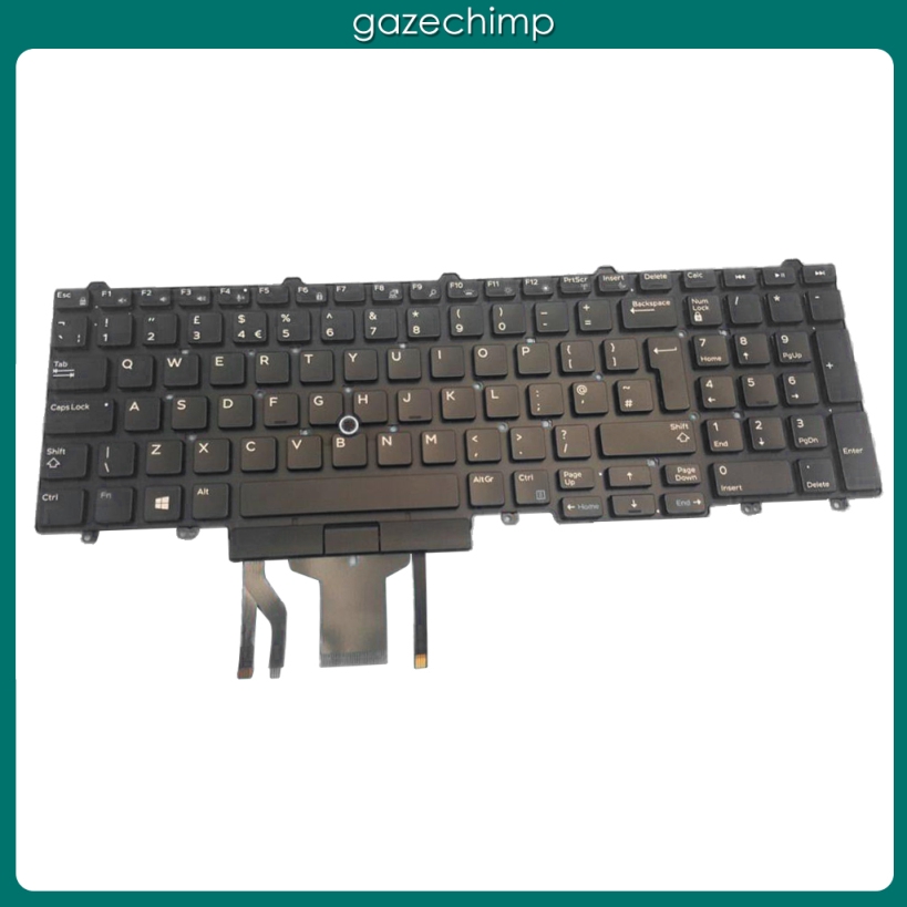 Uk Keyboard With Backlit For Dell E5550 E5570 E5580 Precision 15 17 7000 Shopee Malaysia