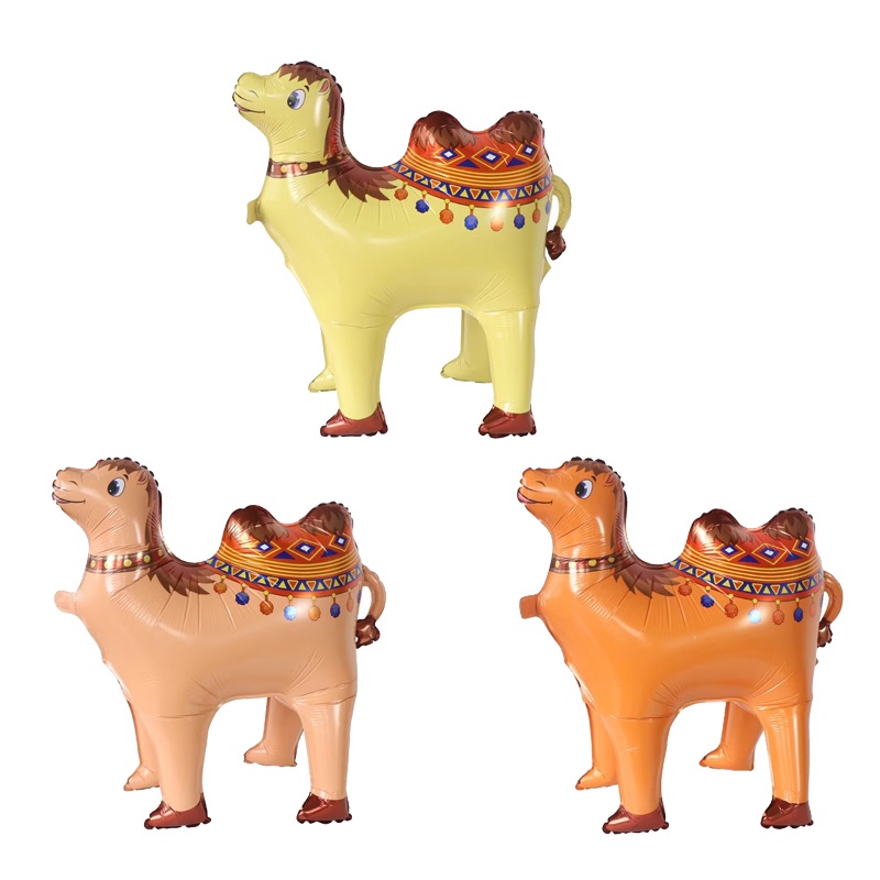 1pc Walking Alpaca Camel Foil Balloons Jungle Animal Balloons Desert Camel Theme Birthday Party Decorations Kids Toys