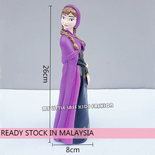Frozen Elsa and Anna Molded Figure Coin Bank Pvc Figure Toys for Girls