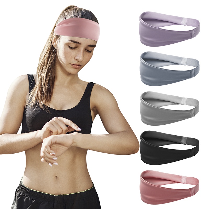 Sports Sweat-Absorbing Headband Running Fitness Forehead Scarf Hairband New Basketball Men'S And Women'S