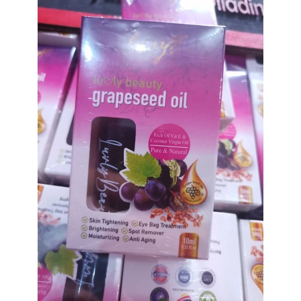 LUVLY BEAUTY GRAPESEED OIL 100 ORIGINAL !! NEW PACK !! Shopee Malaysia