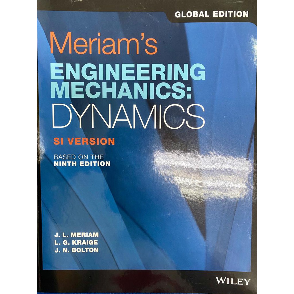 Engineering Mechanics Dynamics SI Version 9th Edition Global 