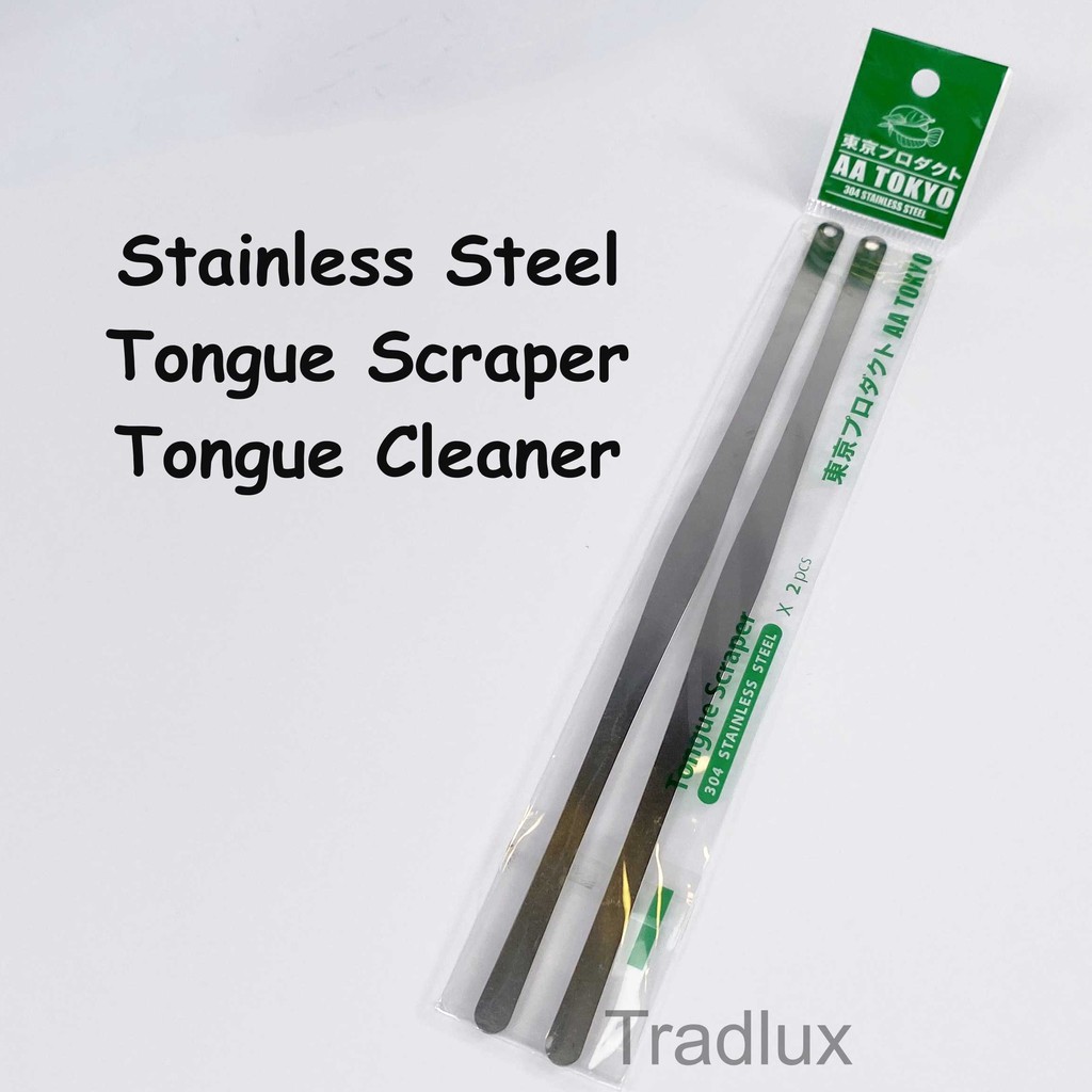 Tongue Scraper (AA Tokyo) Stainless Steel Tongue Scraper Cleaner Fresh