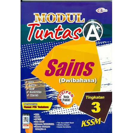 Buy MODUL TUNTAS A+ SAINS (DWIBAHASA) TINGKATAN 3  SeeTracker Malaysia