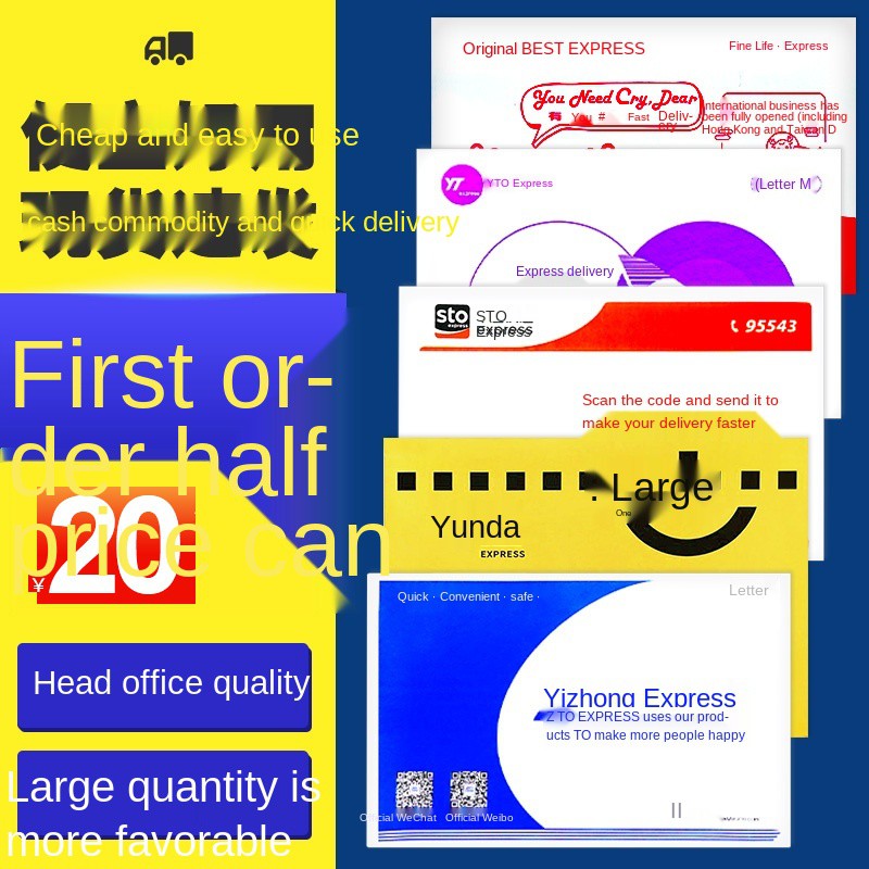 cod✾✈✼Express envelope Zhongtong Yuantong Shentong Yunda Best blank package  mailing logistics plus Thick Waterproof Docu | Shopee Malaysia