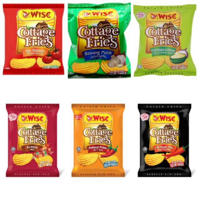 Wise Cottage Fries Onion Garlic 90g Shopee Malaysia