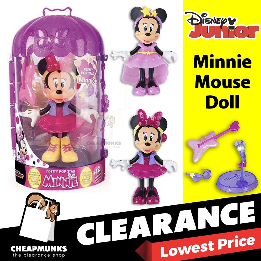Minnie Mouse Fashion Doll Fashion Fun Disney Dress Up Toy Princess Minnie Doll [READY STOCK