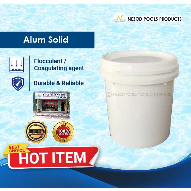 ALUM SOLID - 5KG - SWIMMING POOL CHEMICALS - NEZOD POOLS