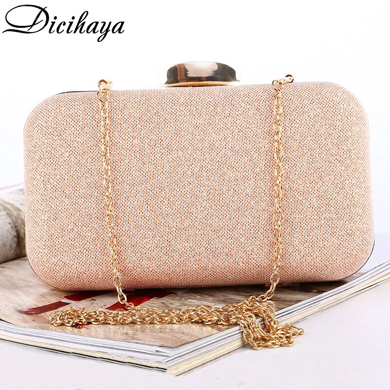 rose gold small clutch bag