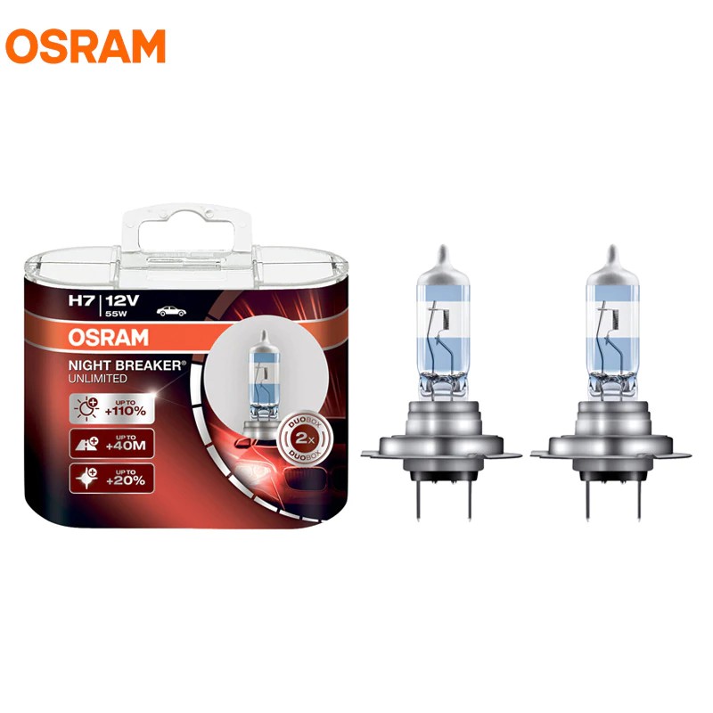 Osram H7 Night Breaker Unlimited +110% Brightness Bulb