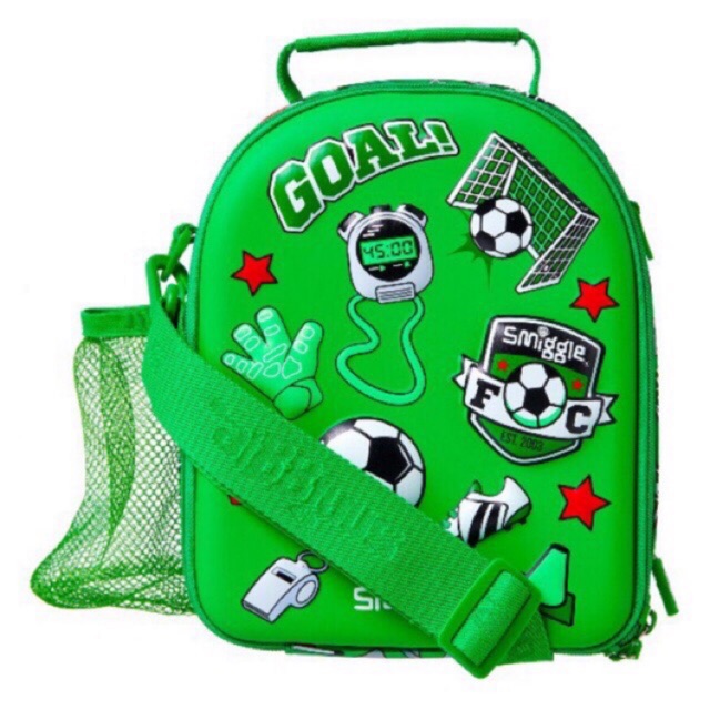 smiggle football lunch bag