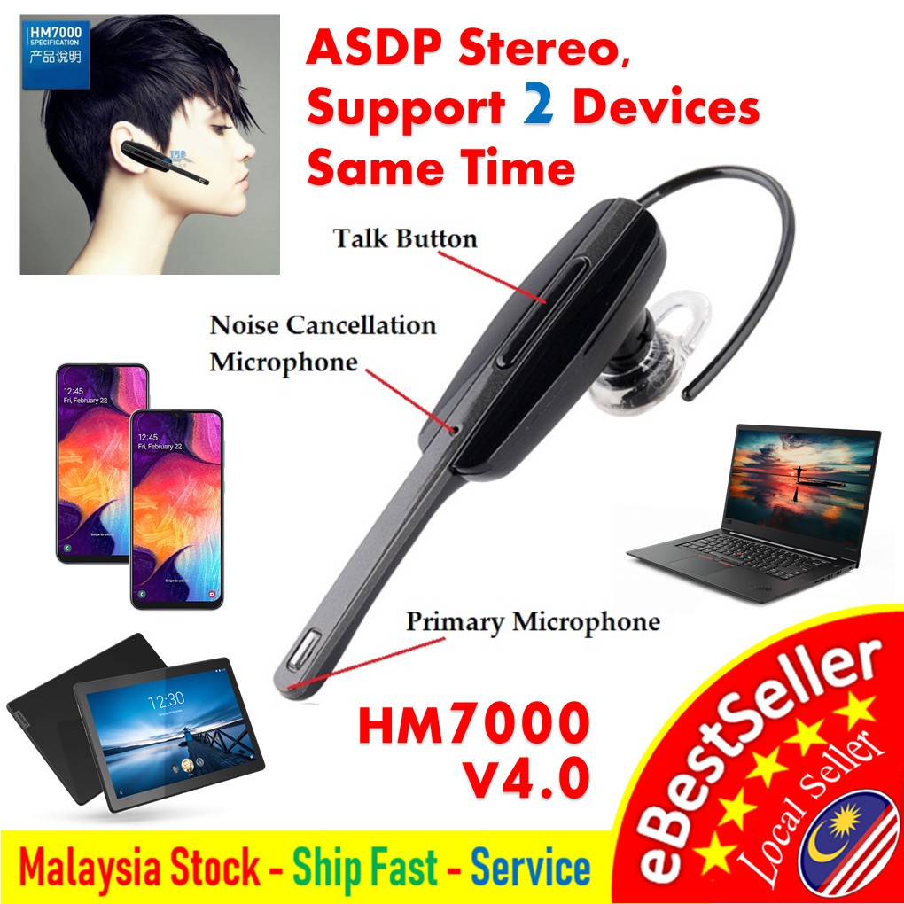 Samsung Compatible Bluetooth Wireless Ear Headset HM7000 V4.0 Bluetooth