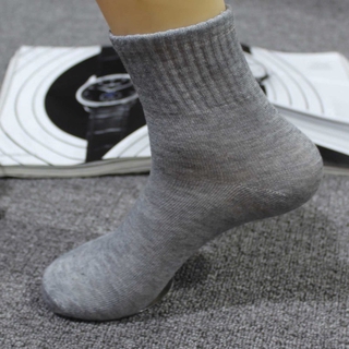 🔥🔥CLEARANCE SALE🔥🔥 Cotton Socks Mens Sock Casual Thin Breathable Solid Mid Length Men Women Grey Black White Stokin Office School Sport High Quality 1pc